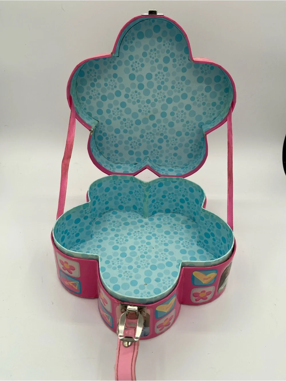 Y2K Rare Barbie Collector's Case Flower Box ‘Mattel 2000’ with Silver Latch